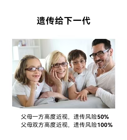 我们一家四口都戴眼镜
